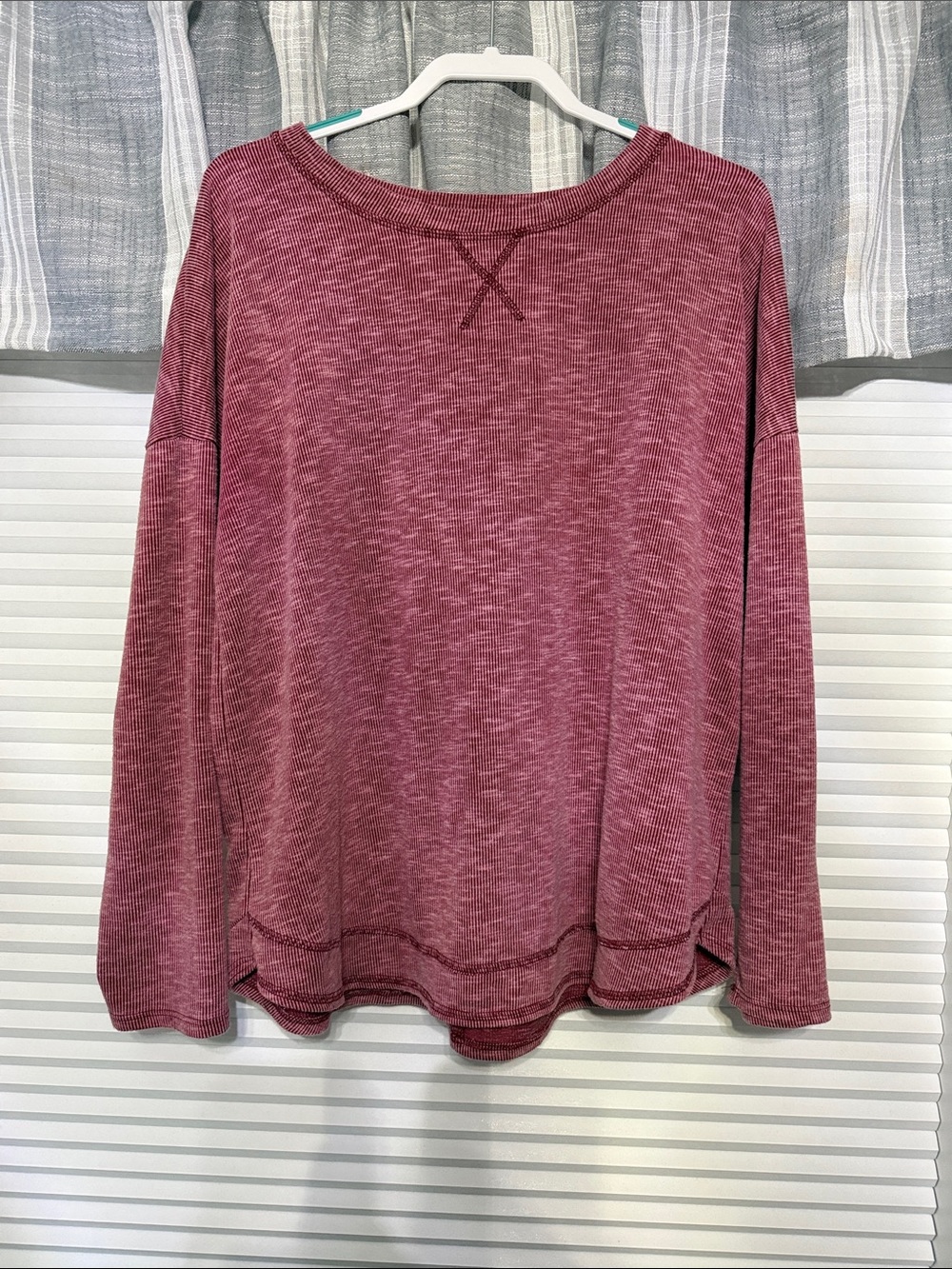 Sew In Love Marled Rose Long Sleeve Pullover